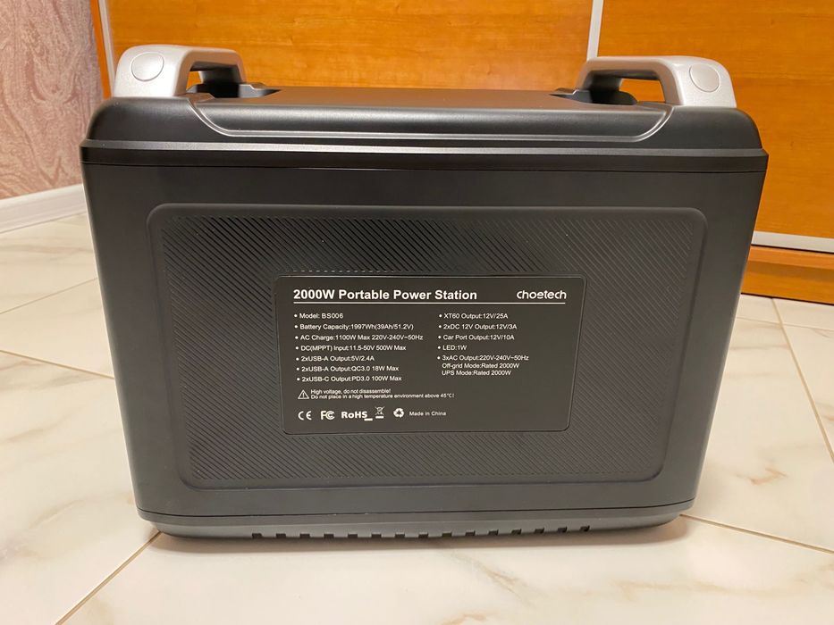 ОБМІН станції Choetech 2000W 2 кВт на Apple, ПК, ноутбук, iPhone, інше