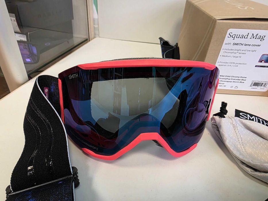 Гірськолижна маска окуляри очки 2 лінзи Smith Optics Squad MAG різні