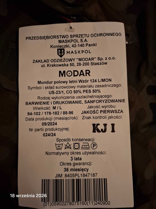 Mundur polowy 124L