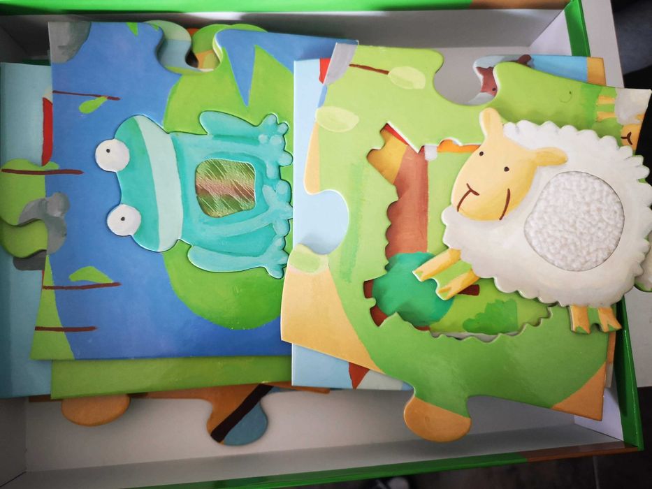 Puzzle táctil gigante Animais da Quinta - +3 anos