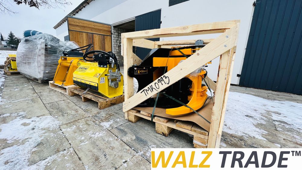 TMK  Głowica ścinkowa do drewna do koparki. Głowica do biomasy