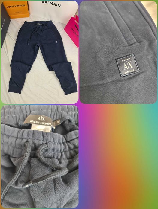Spodenie dresowe  armani nowość maly znaczek outlet ax premium
