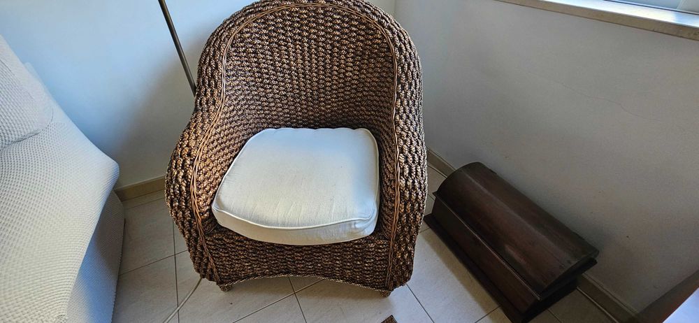 Conjunto de Sofas de Corda / Vime
