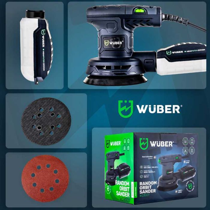 Nowoczesna SZLIFIERKA MIMOŚRODOWA Oscylacyjna Elektryczna - WYPRZEDAŻ