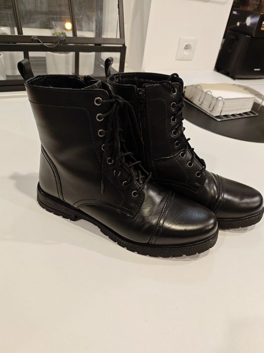 Buty damskie sznurowane, jesienna, zimowe
