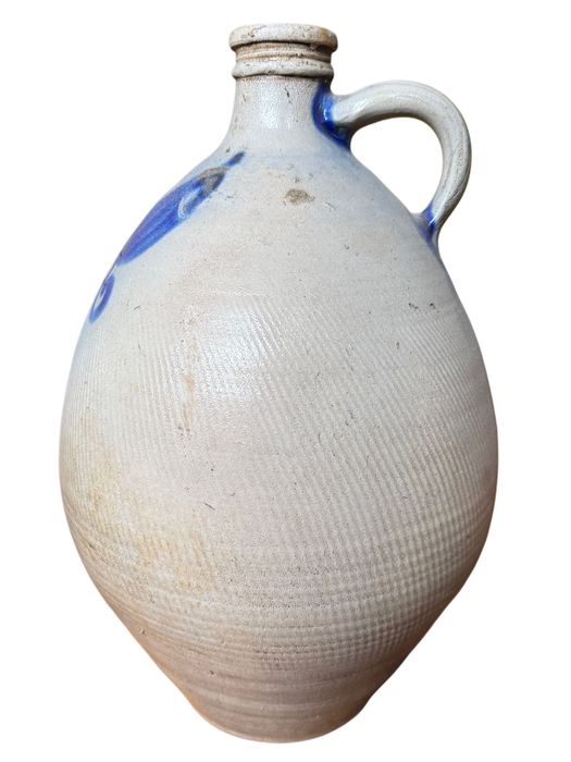 Jarro de Cerâmica Antigo - Stoneware Salt-Glazed - AHV - Século XIX