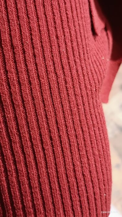 Sukienka prążek bordo