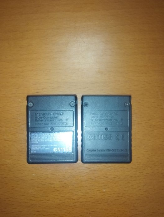 2 Cartões de memória originais de ps2 (8mb)