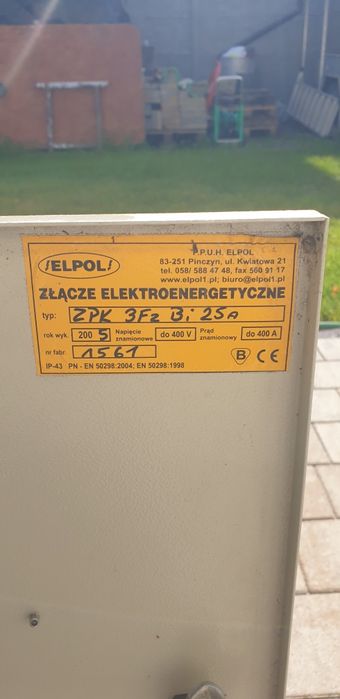 Skrzynka elektryczna budowlana