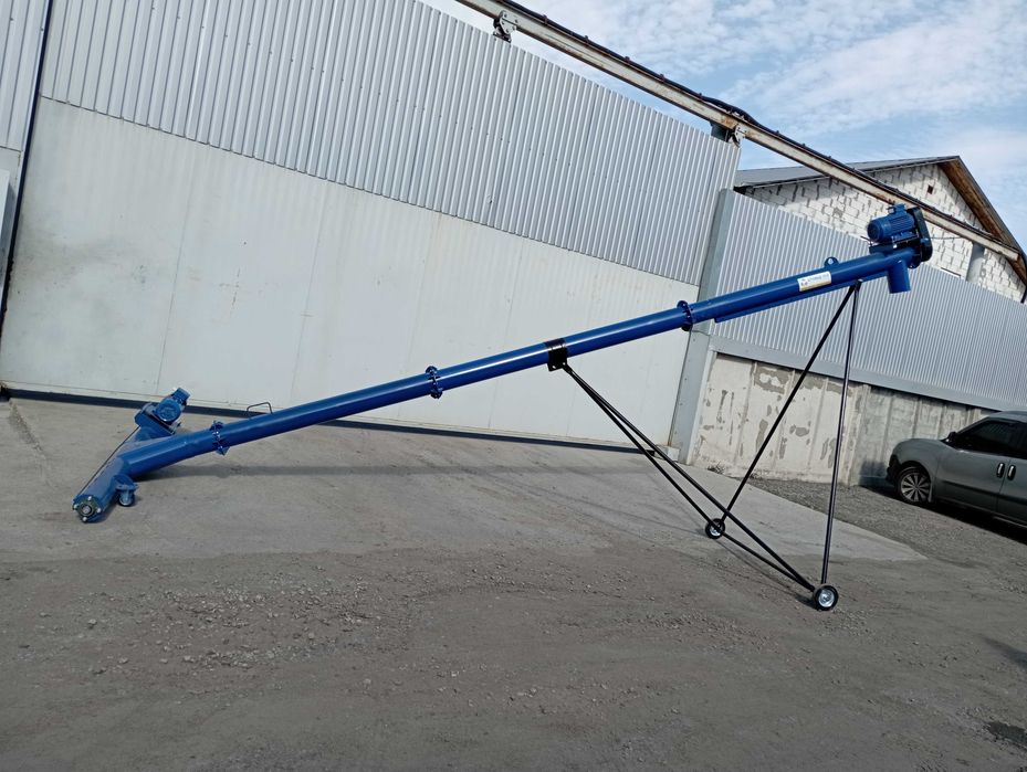 Шнековий погрузчик, гвинтовой конвеєр, шнек зерна 133мм