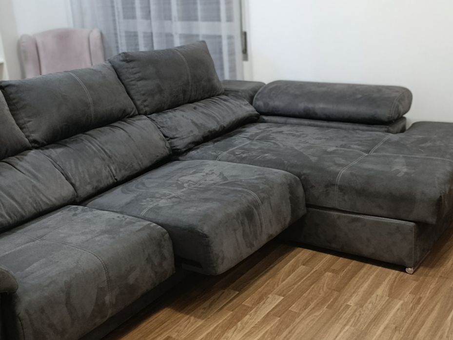 Sofá 2 lugares e chaise
