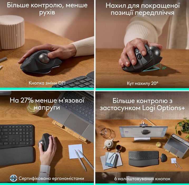 Трекбол ‼️NEW 2025 model Logitech MX Ergo S (Logi) Wireless Trackball