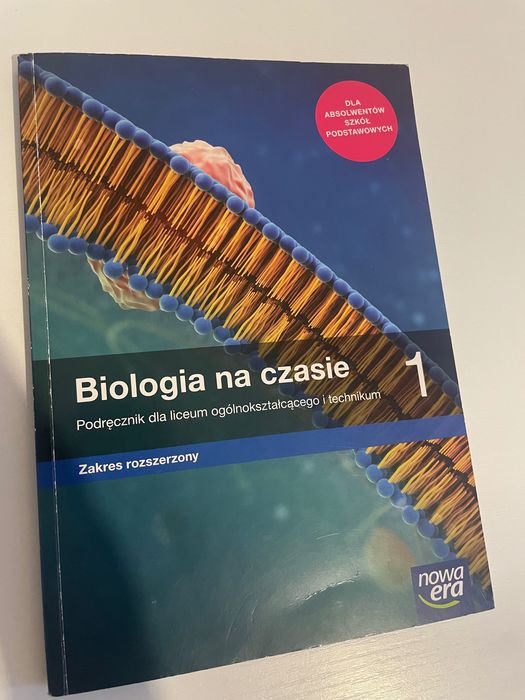Biologia na czasie 1 Nowa Era zakres rozszerzony podręcznik