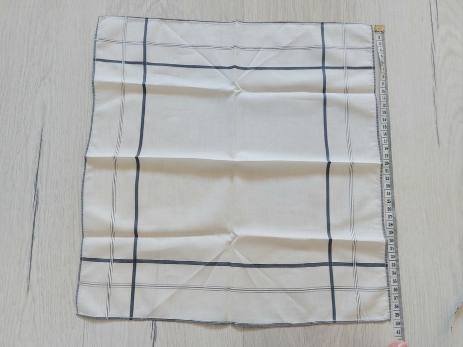 Chusteczki męskie materiałowe retro PRL