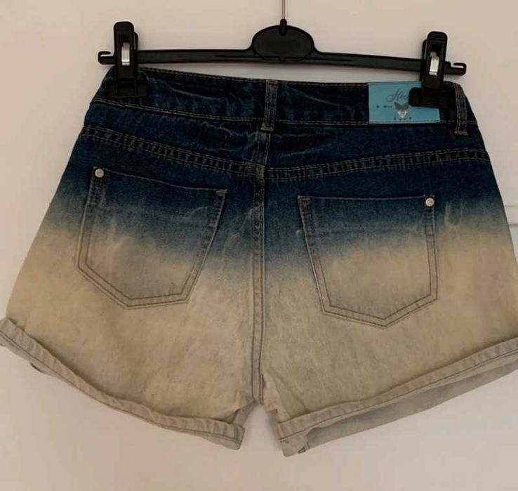 Szorty dwukolorowe ombre