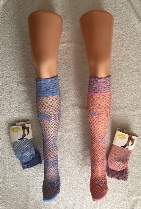 Nowe skarpety podkolanówki siatka
