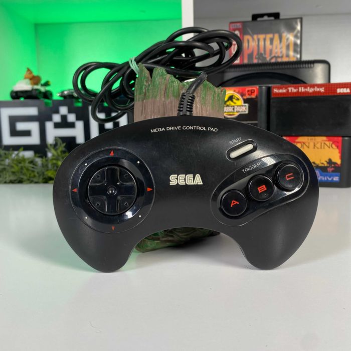 Геймпад Дротовий Sega Mega Drive SJ-3500 / 1650 Б/У Оригінал Джойстик Сега мега драйв
