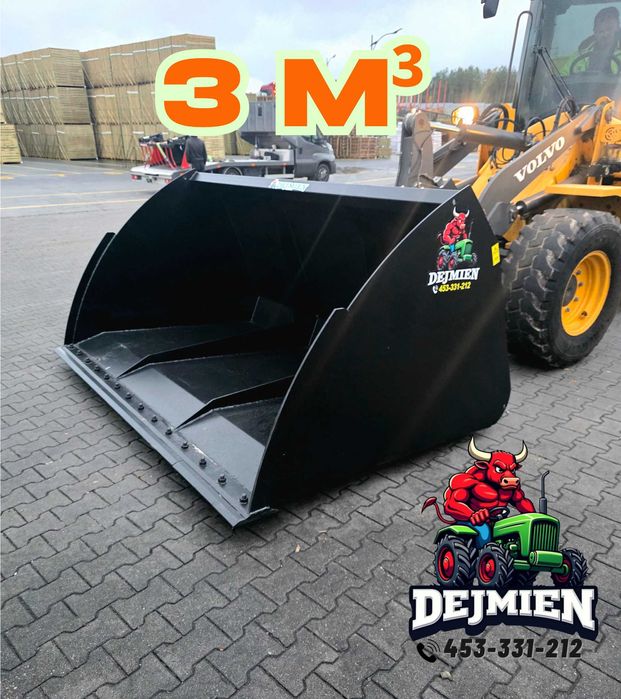 ŁYŻKA HARDOX Łycha / Objętościowa. Do Tura. Ładowarki. Od Producenta. Bardzo Solidna. STAL WZMOCNIONA !!! Lemiesz HARDOX !!! Super Ceny !/