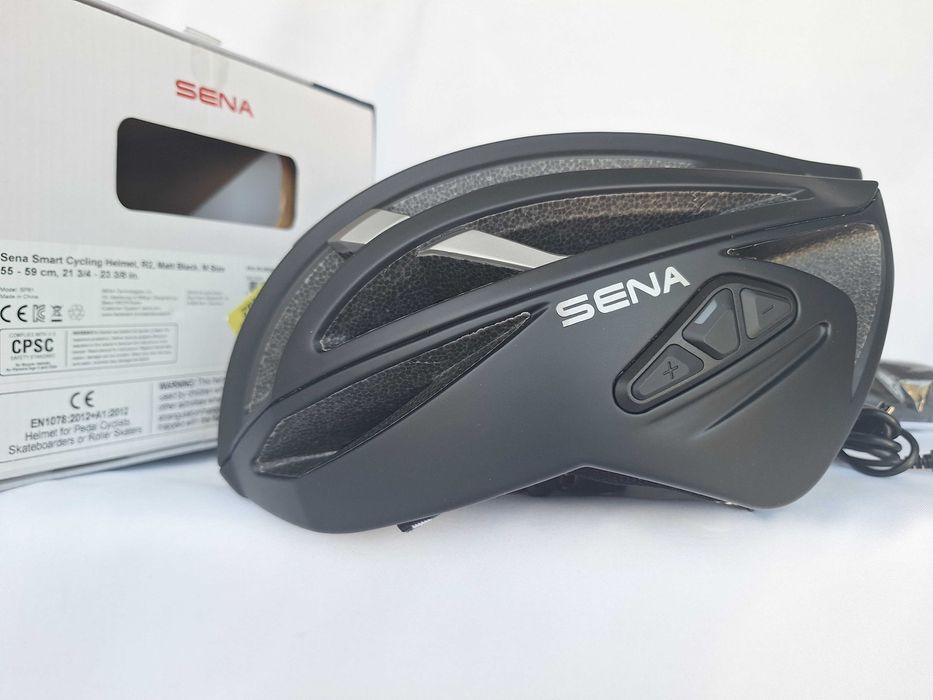 Kask rowerowy Sena Smart Cycling Helmet R2 Matt Black M 55-59cm