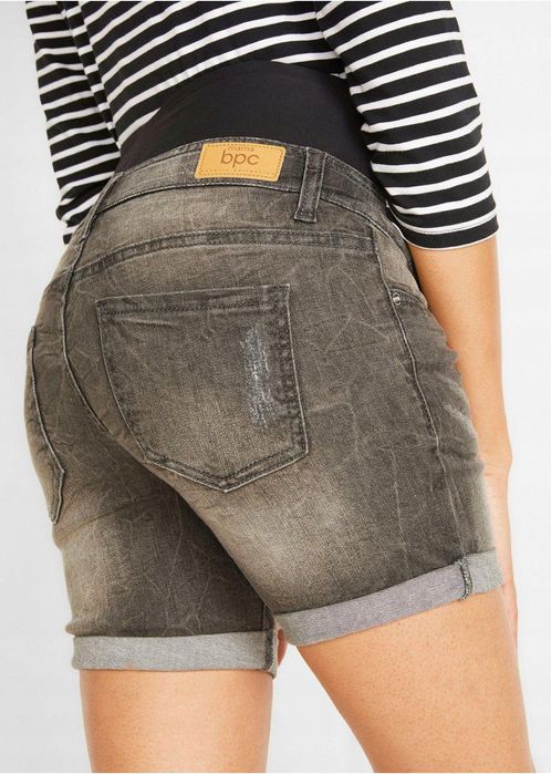 AD9900 spodenki ciążowe jeans ciemne r.38
