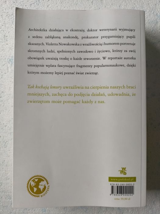 Tak kochają lemury Violetta Nowakowska