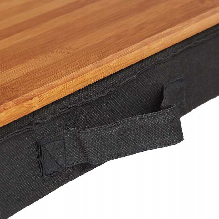 Bambusowy Stolik Pod Laptopa z Miękką Podstawką – Wygodna Podkładka