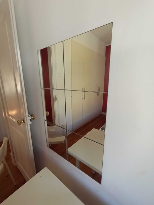 Conjunto espelhos quadrados