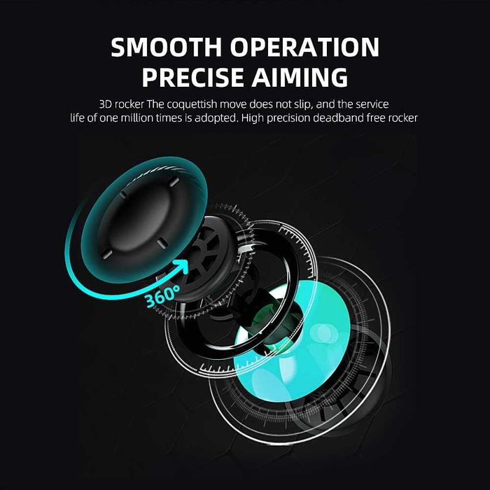 Bezprzewodowy kontroler do gier dla iOS/Android/PS4 RÓŻOWY