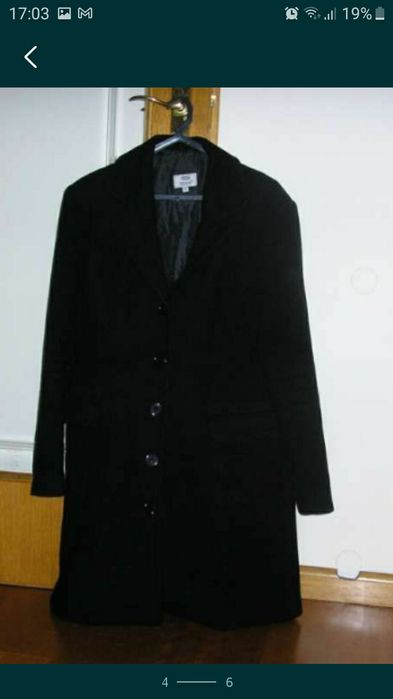 Sobretudo senhora cor preto