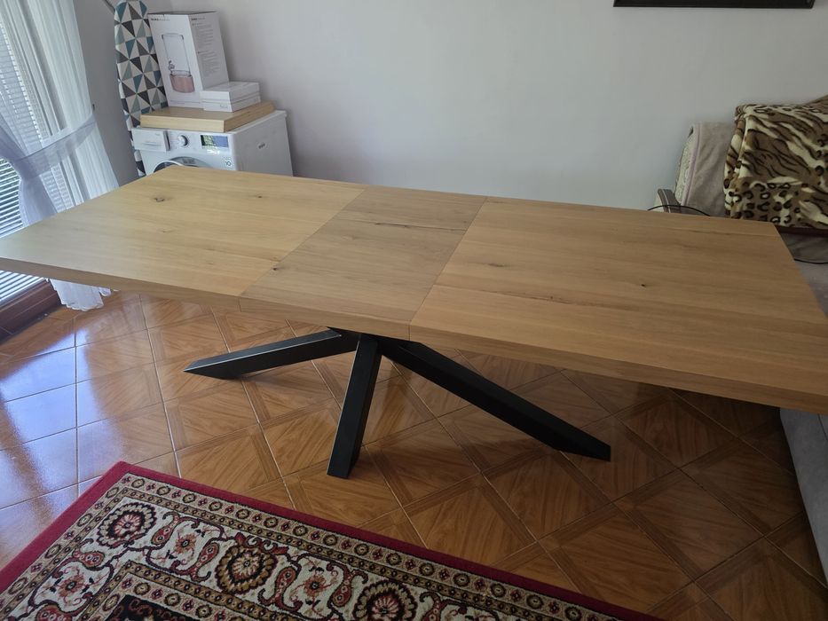 Duży rozkładany stół robiony na zamówienie 200/250/300 × 100 cm