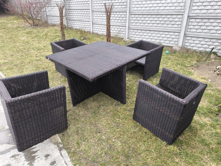 Komplet mebli rattanowych