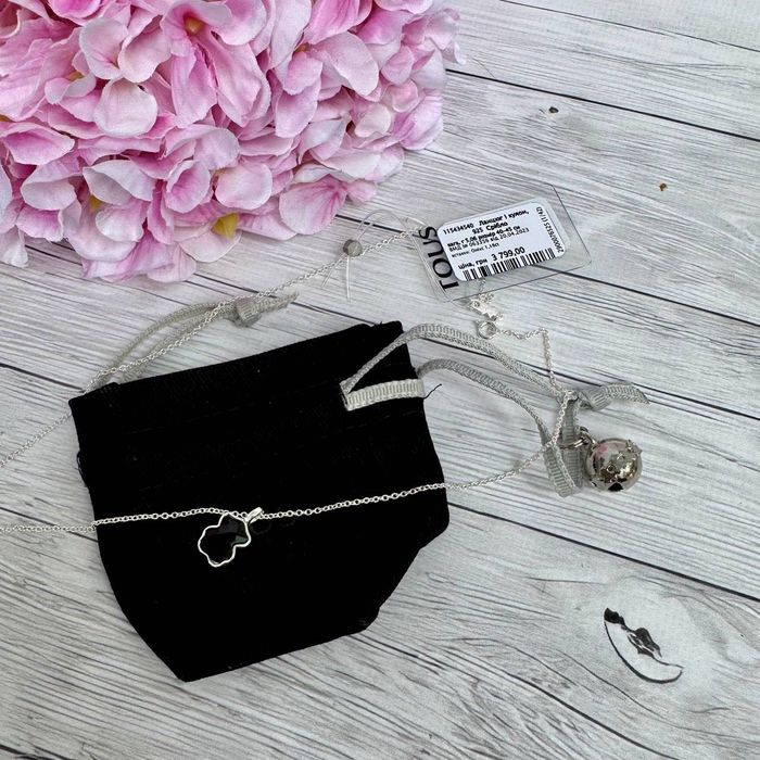 Нове срібне намисто та сережки TOUS Icon оригінал