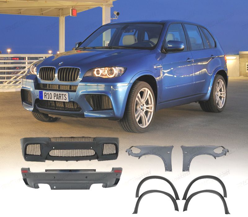 KIT CARROÇARIA BMW X5 E70 LOOK M PDC