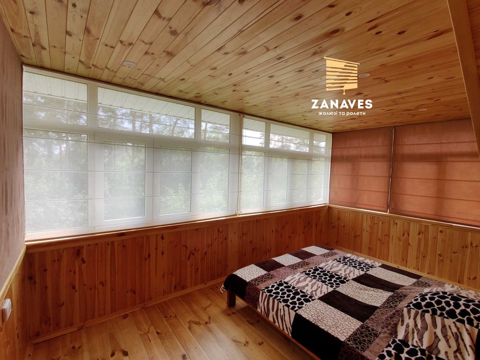 Жалюзи день ночь, ролеты, рулонні римські штори, тканинні ролети