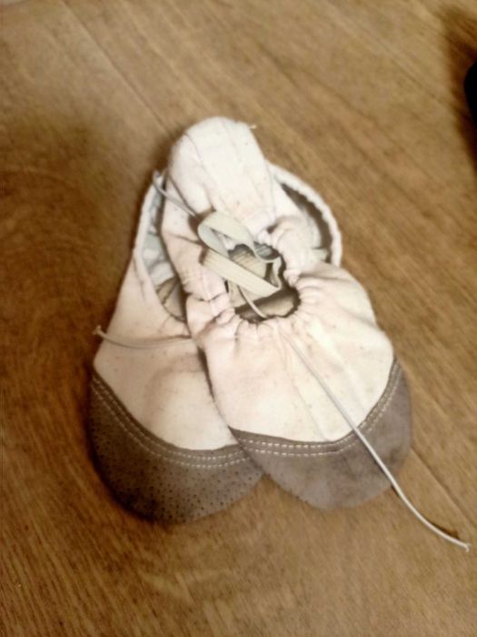 Балетки білі для танців