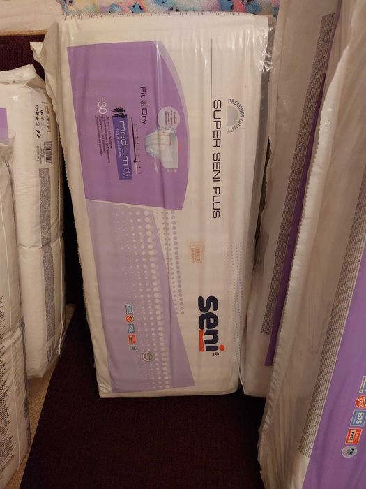 Seni Super Plus pieluchomajtki zapin na rzepy rozmiar M 75-110cm 30szt