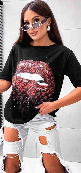 Bluzka bawełniana Louis Vuitton