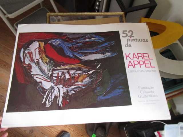Cartaz Poster  Karel Appel Pintura Fundação Gulbenkian
