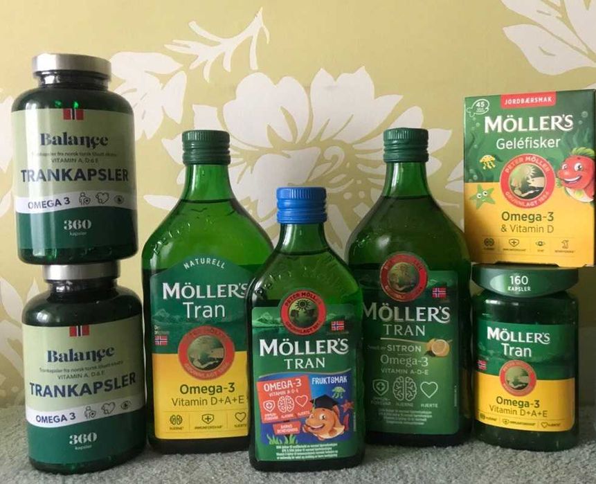 Легендарний риб'ячий жир Норвегія Mollers 160 к, 360 к.,250, 500мл