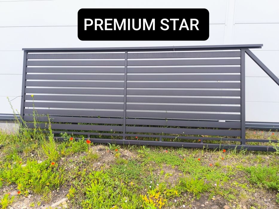 Brama przesuwna panel z blachy 4mx1,42m, ocynk ogniowy+RAL, inne