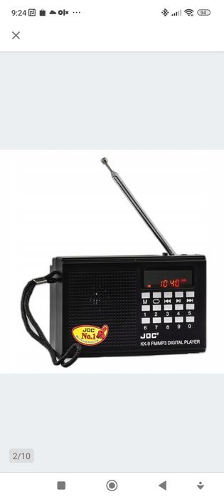 Radio USB BT i karta Sd