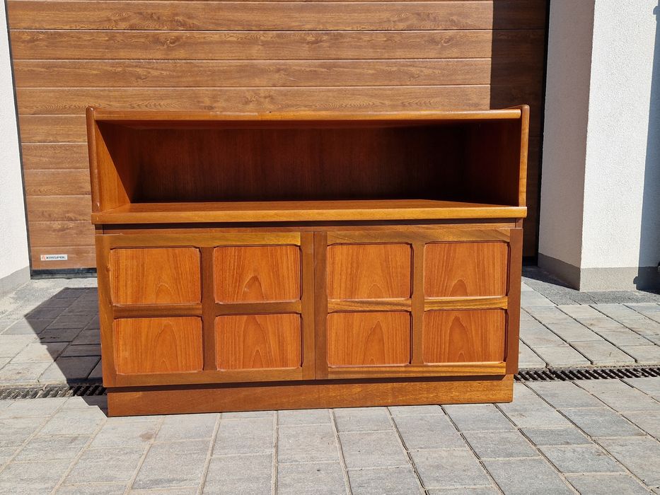 Komoda Szafka Nathan Lata 60 70 Teak Vintage Design Retro Polka