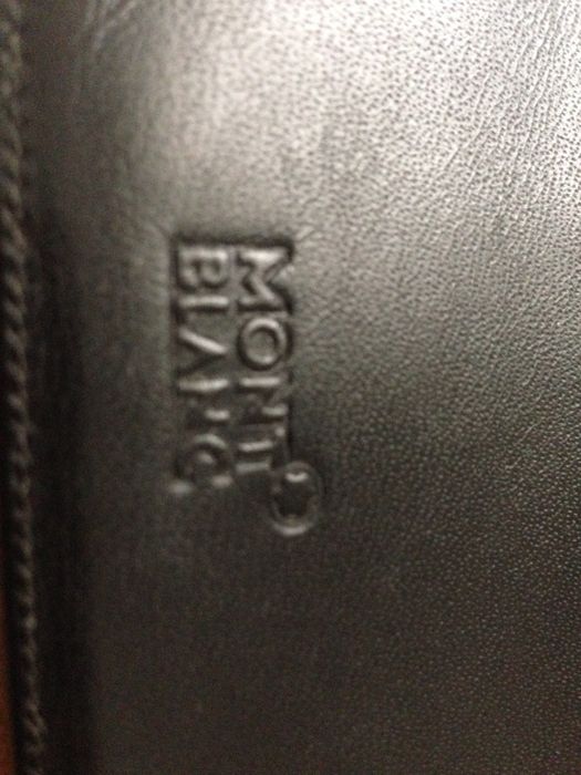 Carteira Montblanc homem pele preta original