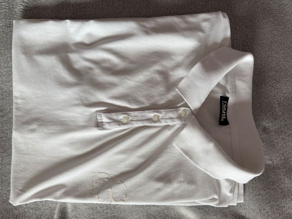 Polo białe Karl Lagerfeld roz. L oryginalana