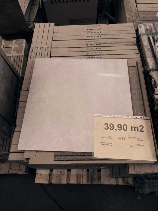 Płytka gresowa Paradyż  U117 light grey półpoler  59,8x59 GATUNEK 2