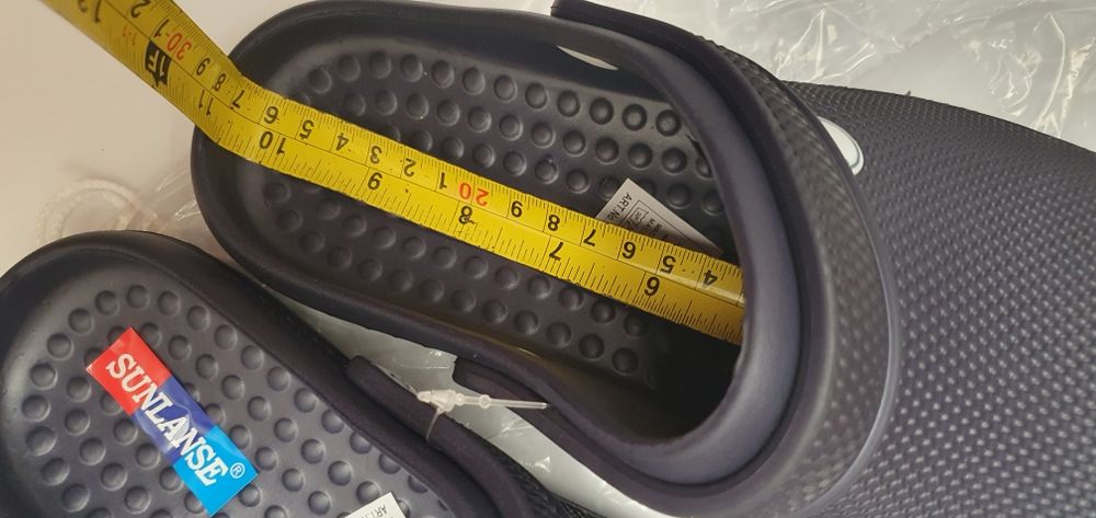 Klapki laczki krokodylki a'la crocs granatowe bez dziurek 41