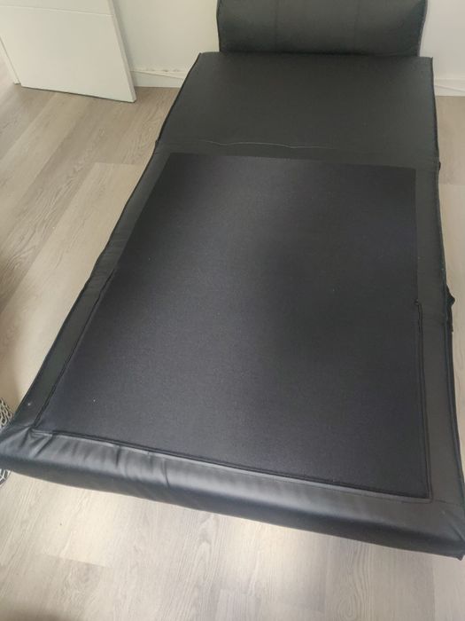 Sofá-cama preto Conforama