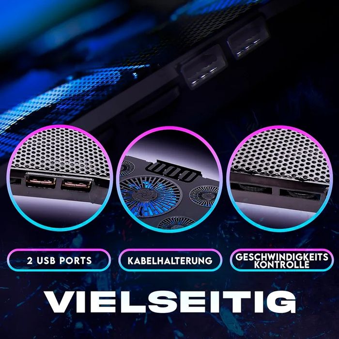 KLIM Cyclone -Podkładka chłodząca do laptopa