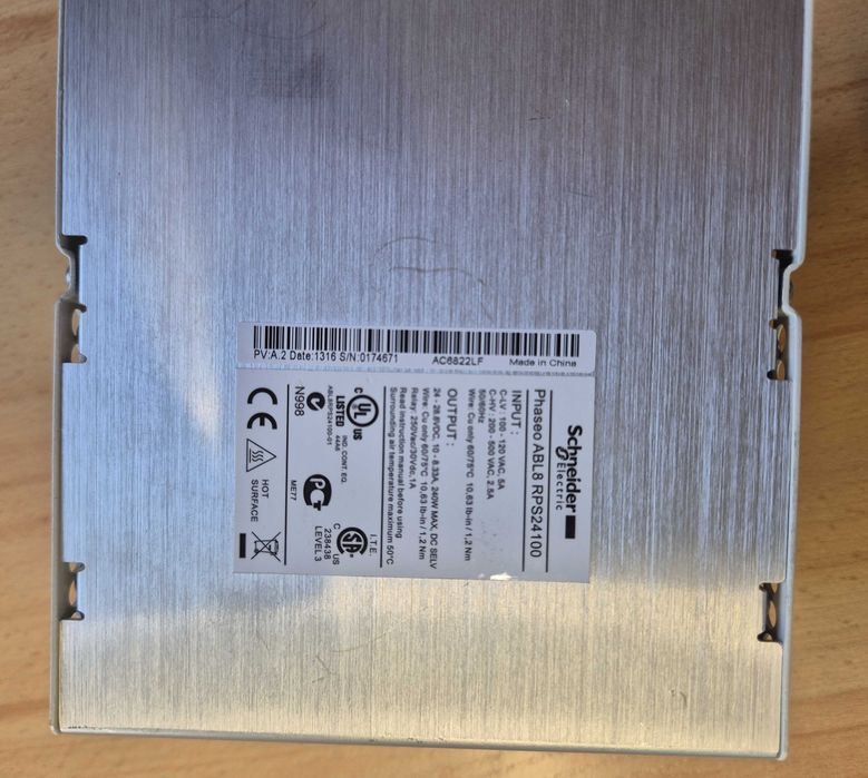 Schneider Electric Phaseo ABL8 RPS24100  zasilacz impulsowy 24V10A240W