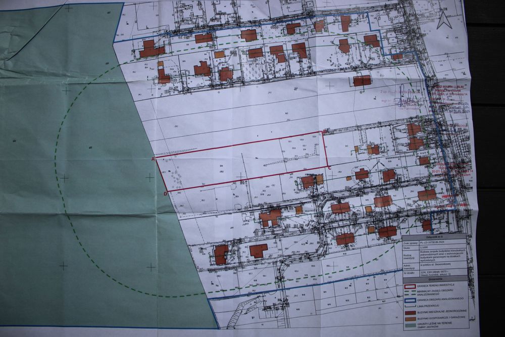 Działka budowlana 1200 m² przy lesie | Sławin | WZ | 34 m front | Bez pośredników – pohled 6